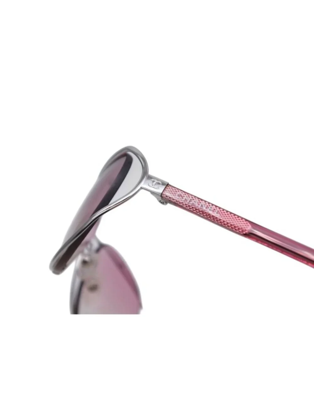 Chanel Sunglasses Eyewear CC Logo Pink Silver